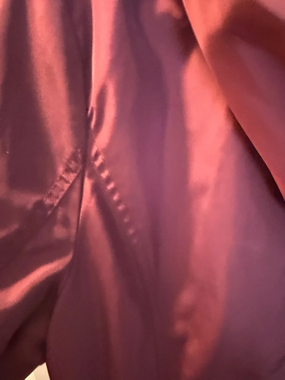 Michael Kors Women's Maroon Rain Jacket with Gold Hardware - Picture 8 of 9